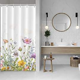 ASDCXZ Blumen Duschvorhang 90x180 cm, Frühling