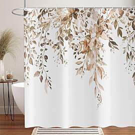 ASDCXZ Braun Eukalyptus Duschvorhang 180x200 cm,