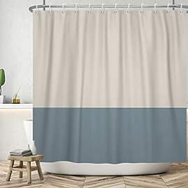 ASDCXZ Duschvorhang Blau 180x200cm Modern Beige