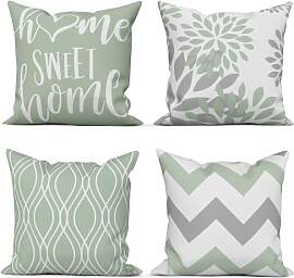 ASDCXZ Grün Kissenbezug 40x40 4er Set, Modern