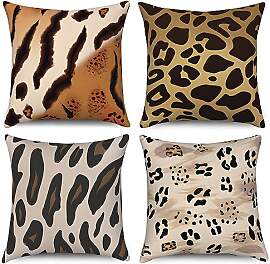 ASDCXZ Kissenbezug 40x40 cm 4er Set, Modern Retro