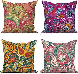 ASDCXZ Kissenbezug Boho 40x40 cm 4er Set, Boho