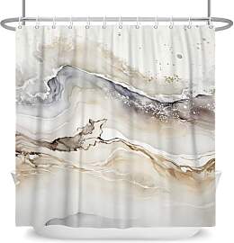 ASDCXZ Marmor Duschvorhang 180x200 cm, Modern