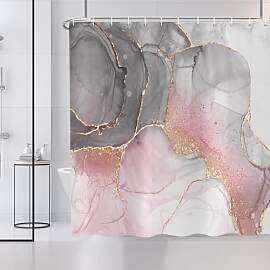 ASDCXZ Marmor Duschvorhang 180x200 cm, Modern