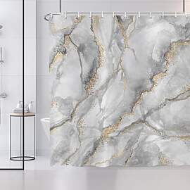 ASDCXZ Marmor Duschvorhang 180x200 cm, Modern