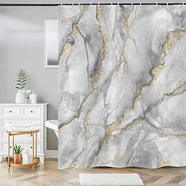 ASDCXZ Marmor Duschvorhang 240x180 cm, Modern