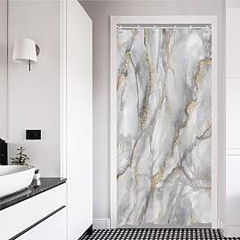 ASDCXZ Marmor Duschvorhang 90x180 cm, Modern