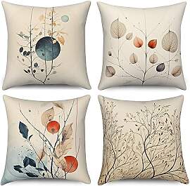 ASDCXZ Vintage Kissenbezug 40x40 cm 4er Set,