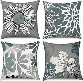 ASDCXZ Wassergrün Kissenbezug 45x45 cm 4er Set,