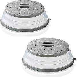 ASFINS Abdeckhaube Mikrowelle Faltbare, 2 Stücke