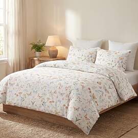 AShanlan Bettwäsche 135x200 Bunt Blumen