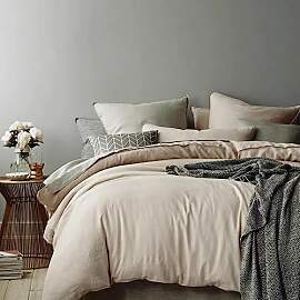 AShanlan Bettwäsche 140x200 2teilig Beige 1