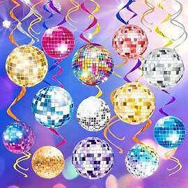 ASOUUNLD 15 Stück Discokugel Party Deko