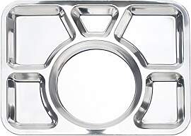 aspire Edelstahl Abendessen Teller mit 6 Sektionen 
