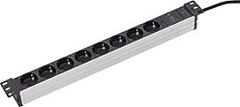 as - Schwabe 19" Steckdosenleiste 8-Fach