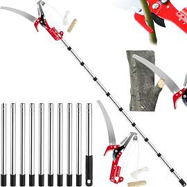 Astschere Teleskop mit Astsäge, 82-402cm Astsäge 