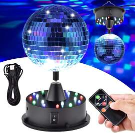 Asyduey Rotierende 5-Discokugel-Partylichter mit