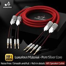 ATAUDIO 6N Reines Silber HiFi-Lautsprecherkabel