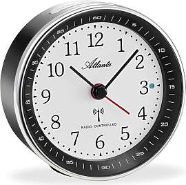Atlanta Funkwecker ohne Ticken mit Licht Snooze