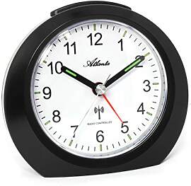 Atlanta Funkwecker ohne Ticken mit Licht Snooze