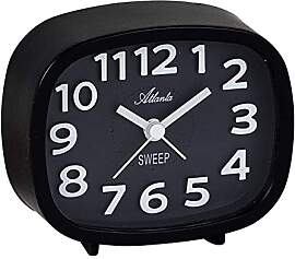 Atlanta Moderner Quarzwecker ohne Ticken Analog