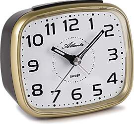 Atlanta Quarzwecker ohne Ticken mit Licht Snooze