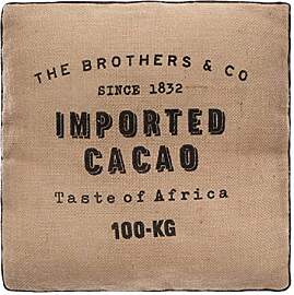 Atmosphera - Bodenkissen Cacao aus Jute 40 × 40