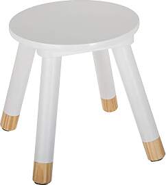 Atmosphera - Kinderhocker Douceur - weiß H 27 cm