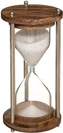 Atmosphera - Sanduhr - Metall und Glas - H15 cm -