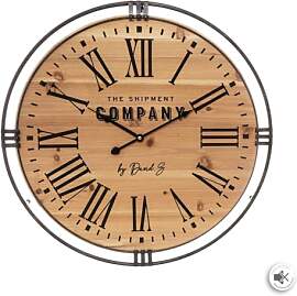 Atmosphera – Wanduhr Kolonial Metall & Holz