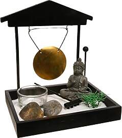 Atmosphera - Zen-Garten - Holz - schwarz - 15x15
