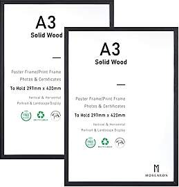 ATOBART A3-Zertifikat-Bilderrahmen, 2er-Pack