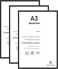 ATOBART A3-Zertifikat-Bilderrahmen, 3er-Pack