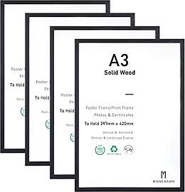 ATOBART A3-Zertifikat-Bilderrahmen, 4er-Pack