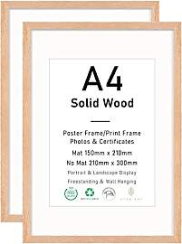 ATOBART A4 Eiche Rahmen Massives Holz