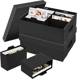 ATPWONZ 2 Stück Fotoaufbewahrungsbox, Fotobox