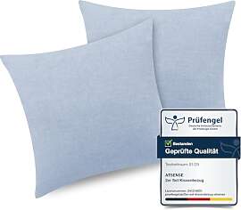 ATsense 2er Set Kissenbezug 40x40 cm - 100%