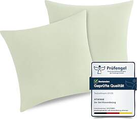 ATsense 2er Set Kissenbezug 40x40 cm - 100%