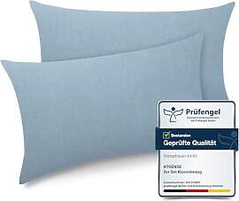 ATsense 2er Set Kissenbezug 40x60 cm - 100%