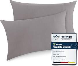 ATsense 2er Set Kissenbezug 40x80 cm - 100%