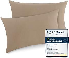 ATsense 2er Set Kissenbezug 40x80 cm - 100%