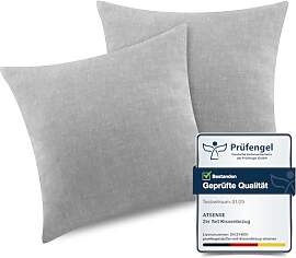 ATsense 2er Set Kissenbezug 45x45 cm - 100%