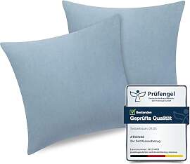 ATsense 2er Set Kissenbezug 50x50 cm - 100%