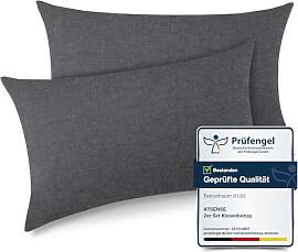 ATsense 2er Set Kissenbezug 50x70 cm - 100%