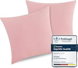ATsense 2er Set Kissenbezug 80x80 cm - 100%