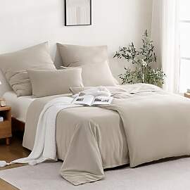 ATsense Bettwäsche 135x200 Baumwolle 4teilig,