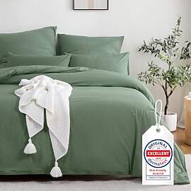 ATsense Bettwäsche 140x200 Baumwolle 2teilig,