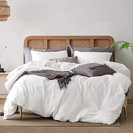 ATsense Bettwäsche 155x220 Baumwolle 2teilig,