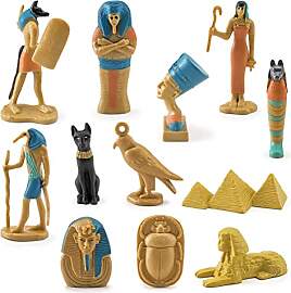 Atyhao 12-teiliges Figuren-Set, PVC-Statue, Altes