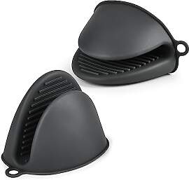 AUAUY 1 Paar Silikon Ofenhandschuhe Verdicken,